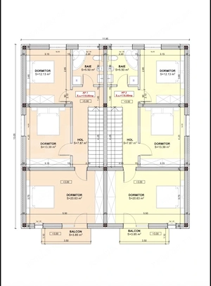 Casa tip duplex, 5 camere, 2 bai, teren 300 mp, Giroc - imagine 4