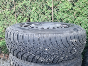 4 cauciucuri de iarna 195 70 16 cu jante de tabla 5x105 de opel - imagine 2