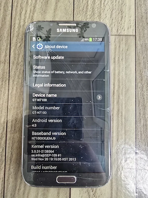 Samsung Galaxy Note 2 GT-N7100 functional sticla sparta piese - imagine 2