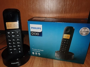 Telefon fix fara fir DECT Philips D1301B full box ca nou