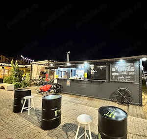 Container Food Truck 7m amenajat HoReCa   instalație apă curent   12.500 euro