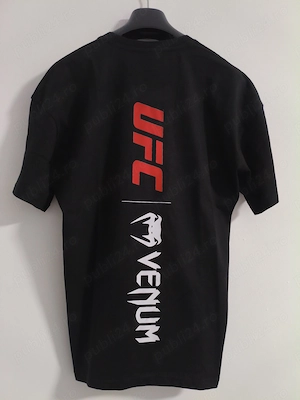 Tricou UFC x Venum Negru - Marime M - 100% Bumbac