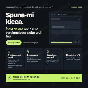 Creez site-uri web profesionale 