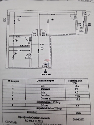Apartament cu 2 camere de vânzare în zona Maratei - imagine 4