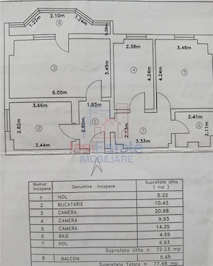 Apartament 3 camere, etaj 1, zona linistita - Nicolina - imagine 7