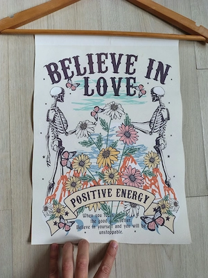 Poster Believe in Love, Positive Energy, Dimensiune 42x29.5cm