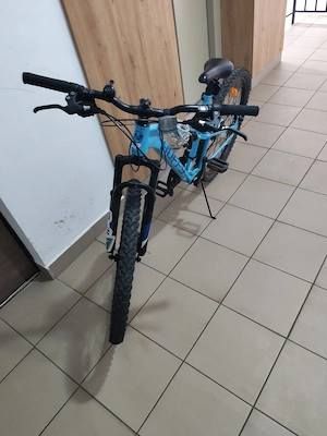 Bicicletă full suspensions pentru copii 8 12 ani, frâne pe discuri , roți 26 inchi de vânzare - imagine 3