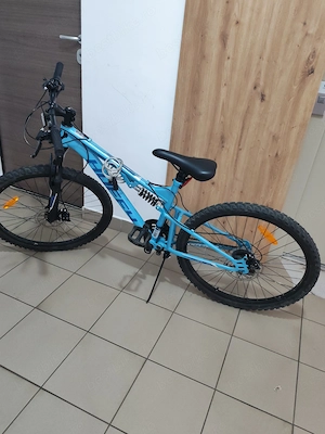 Bicicletă full suspensions pentru copii 8 12 ani, frâne pe discuri , roți 26 inchi de vânzare