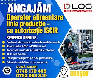 Angajam Alimentator linie de productie cu autorizatie ISCIR in Brasov