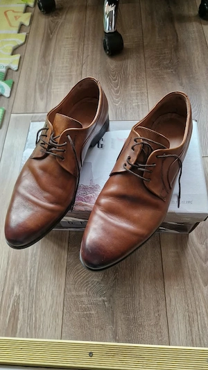 Pantofi piele maro eleganti marime 44