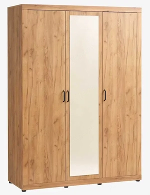 Dulap dormitor Jysk Lintrup Stejar 60x157x220 cm, 3 uși și 2 compartimente - stare perfecta