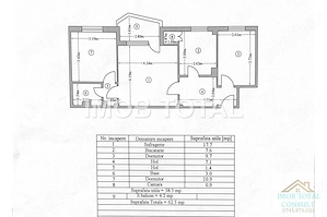 Apartament 3 camere, confort 1 semidecomandat, Gavana 2, etaj 4. - imagine 12