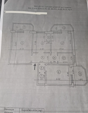 Vând apartament 3 camere Decomandat - Luca Arbore