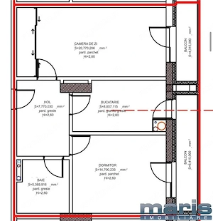 Apartament cu 2 camere et 2 la  Skyline City amenajat cu parcare - imagine 7