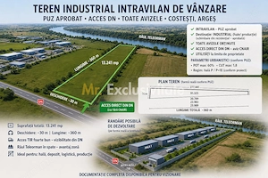  Teren industrial 13.241 mp | Costești, Argeș - imagine 2
