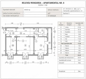 2 CAMERE ÎN CHITILA | 73,30 MP | 4 BALCOANE | CENTRALĂ | MOBILAT - imagine 18