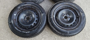 Vand set 4 roti de iarna Hankook 185/65/R15, jante tabla 5x98 +capace Alfa Romeo - imagine 3