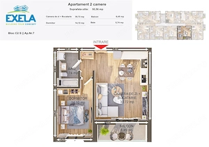 Apartament cu 2 camere finisat la cheie 51 mp zona Brana din Selimbar - imagine 5