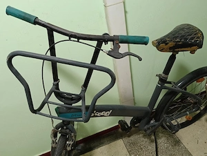 Bicicletă B Twin B cool 24"   cadru oțel, portbagaj, stare funcțională