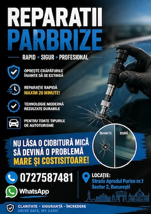 Reparații Parbrize, Plafoane panoramice – Rapid, Profesionist, Fara Programare, Preț Corec - imagine 10