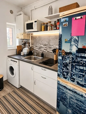 Garsonieră 32 mp, mobilată și utilată, cu centrală termică, AC și balcon - imagine 6