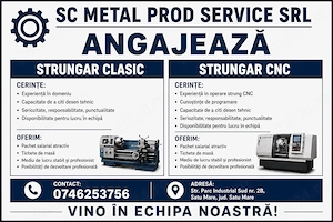 Cautam Strungari Clasic si CNC
