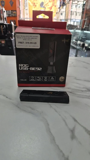 Used Products Bucuresti Adaptor Wireless ASUS ROG USB-BE92  GARANTIE 12 LUNI