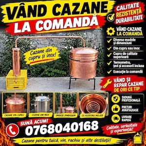 Vând cazane de țuică 