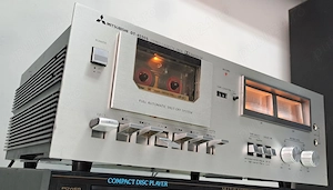 Deck Vintage Mitsubishi DT-4550S VU-metre ACE Iluminate Made in Japan Casetofon