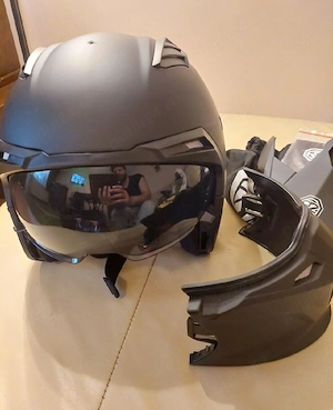 Casca moto scuter atv enduro modulara, nouă ! - imagine 2