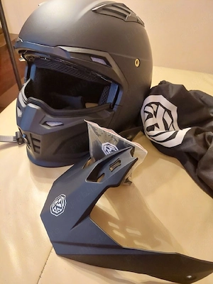 Casca moto scuter atv enduro modulara, nouă ! - imagine 5