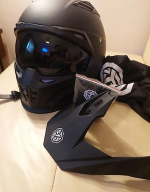 Casca moto scuter atv enduro modulara, nouă ! - imagine 3