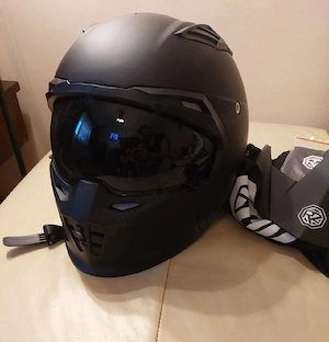 Casca moto scuter atv enduro modulara, nouă !