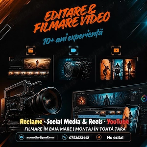 Montaj video profesionist: reclame, TikTok Reels, YouTube | 10 ani exp.