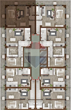 APARTAMENT 2 CAMERE - COPOU GARDEN RESIDENCE - imagine 9