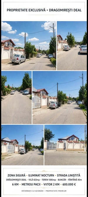 Particular  Dragomirești deal 355 mp  util teren 1085 mp intrare in sat  - imagine 7