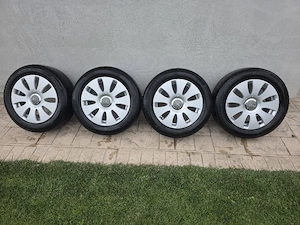 Set 4 jante aliaj 5x112 echipate cu anvelope vara 215/55/16 - imagine 2