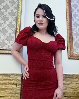 Rochie rosie eleganta
