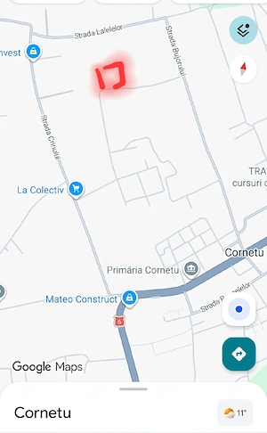 Teren Intravilan Cornetu Primărie Parchet 