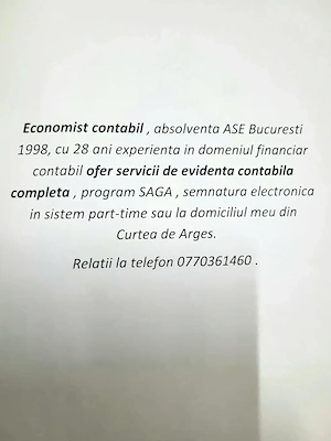 Ofer servicii de contabilitate part time 