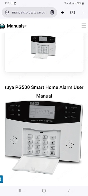 PG-500 Sistem de Alarma Complet - recent demontat