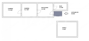 Apartament la casa de vanzare 2 camere garaj curte comuna cu 2 vecini - imagine 5