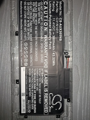 Baterie Laptop, Asus, ZenBook UX305F, UX305FA, 0B200-01180000, CS-AUX305NB, C31N1411, 11