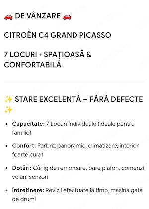 Citroen C4 Picasso 7locuri  - imagine 2