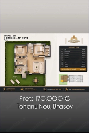 Vand apartament 3 camere - imagine 3