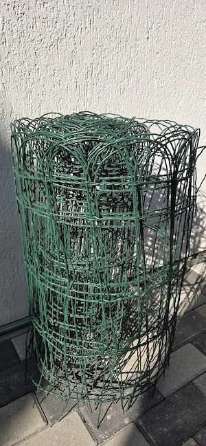 Vind 4 role gard de sîrma flexibila verde 10 x 0,6 m