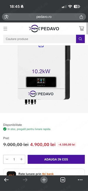 invertor solar 10kw off grid panouri solare energie gratuita oferta pret redus 
