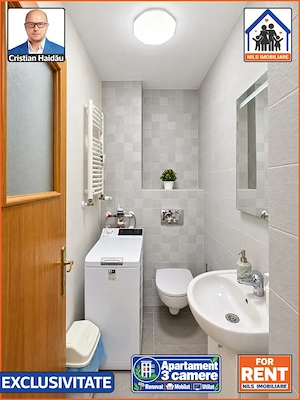 Apartament 3 camere, 2 bai, 3 balcoane | Renovat | Mobilat | Utilat - imagine 12