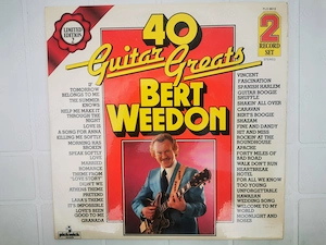2x vinil disc muzica chitara Bert Weedon 40 Guitar Greats