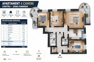Apartament premium cu 4 camere 90 mp – Centru, Hotel Ramada - imagine 2